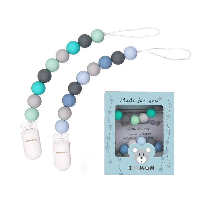 Baby Silicone Pacifier Chain, Baby Soothing Toys, Molars - Image 5