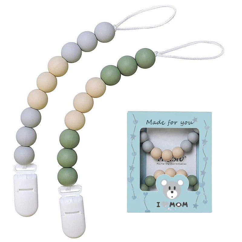 Baby Silicone Pacifier Chain, Baby Soothing Toys, Molars - Image 6