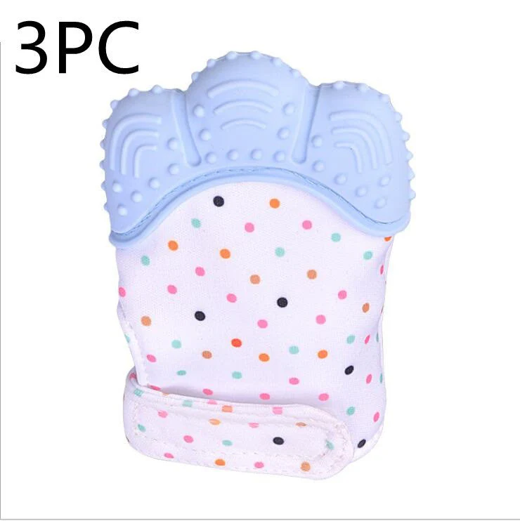 Baby teether baby anti-bite silicone molar gloves children's sound toys - Image 11