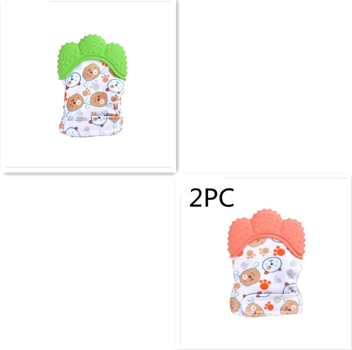 Baby teether baby anti-bite silicone molar gloves children's sound toys - Image 18