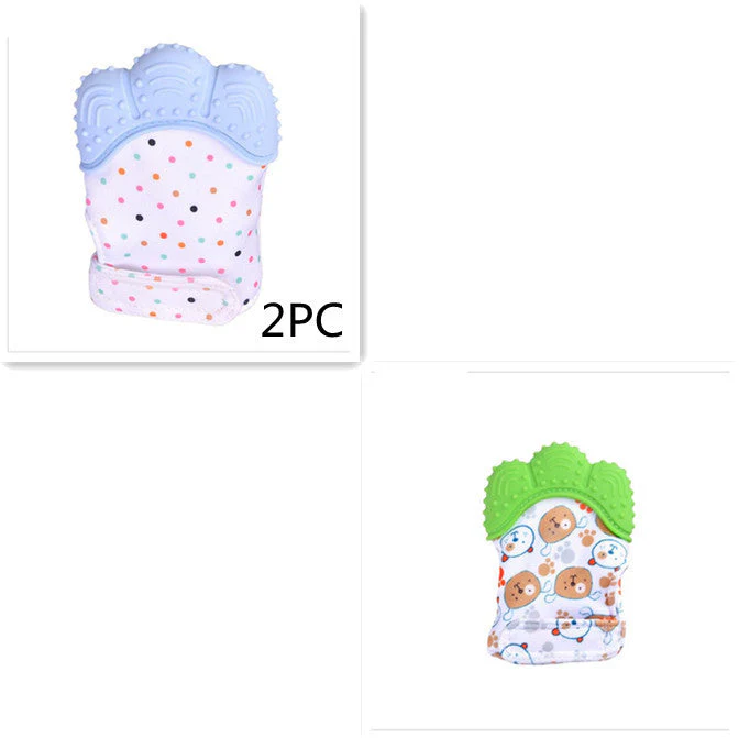 Baby teether baby anti-bite silicone molar gloves children's sound toys - Image 19