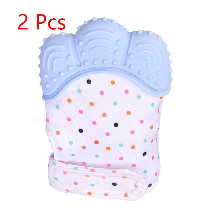 Baby teether baby anti-bite silicone molar gloves children's sound toys - Image 21