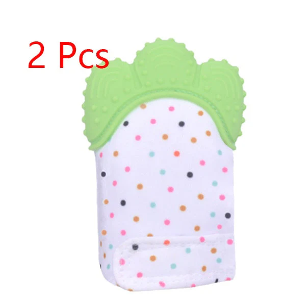 Baby teether baby anti-bite silicone molar gloves children's sound toys - Image 24