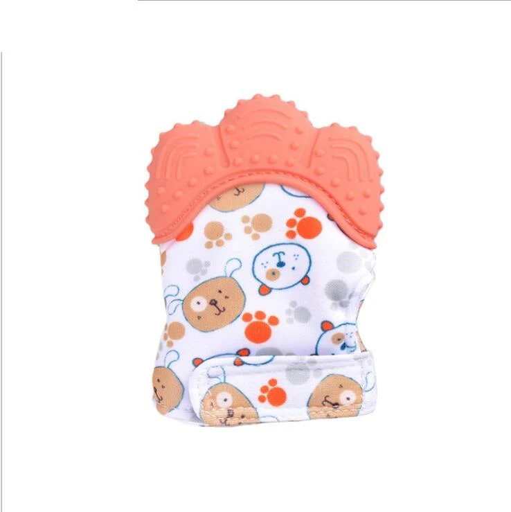 Baby teether baby anti-bite silicone molar gloves children's sound toys - Image 25