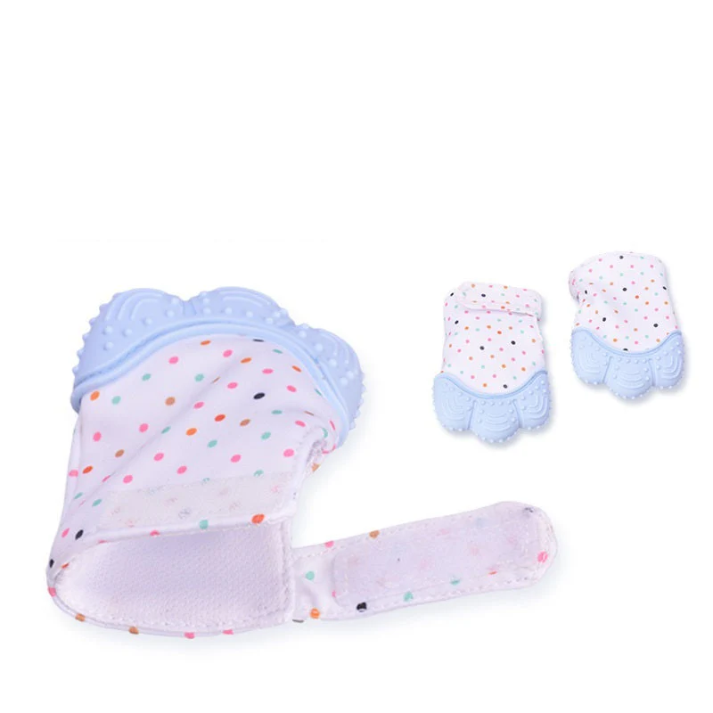 Baby teether baby anti-bite silicone molar gloves children's sound toys - Image 3