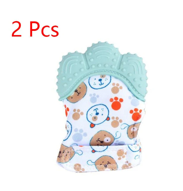 Baby teether baby anti-bite silicone molar gloves children's sound toys - Image 30