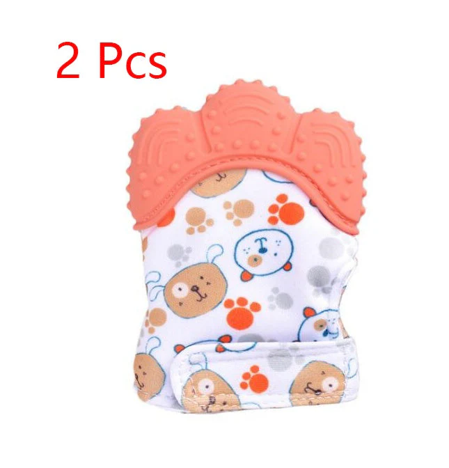 Baby teether baby anti-bite silicone molar gloves children's sound toys - Image 32