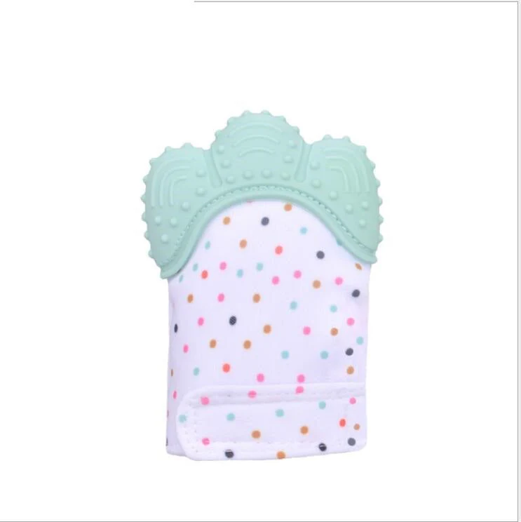 Baby teether baby anti-bite silicone molar gloves children's sound toys - Image 33