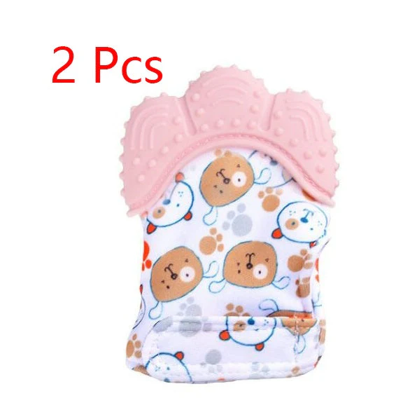 Baby teether baby anti-bite silicone molar gloves children's sound toys - Image 34