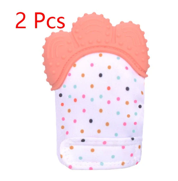 Baby teether baby anti-bite silicone molar gloves children's sound toys - Image 35