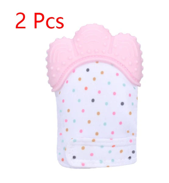 Baby teether baby anti-bite silicone molar gloves children's sound toys - Image 37