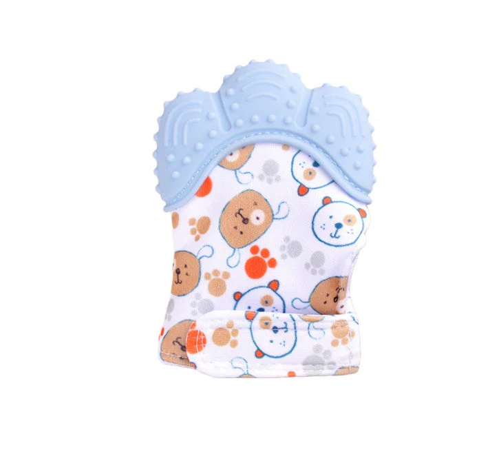 Baby teether baby anti-bite silicone molar gloves children's sound toys - Image 38