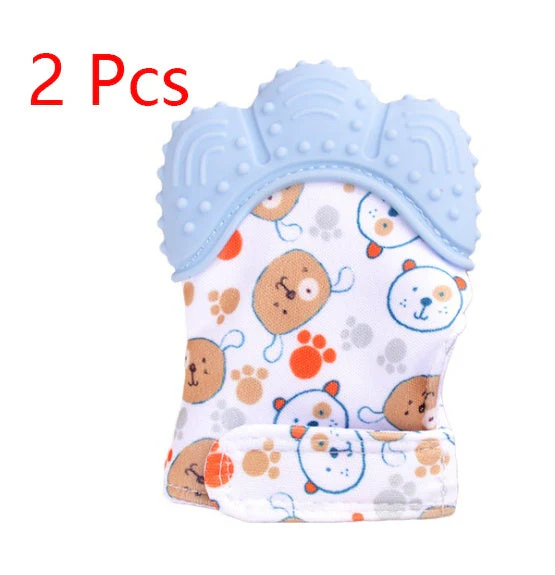 Baby teether baby anti-bite silicone molar gloves children's sound toys - Image 39