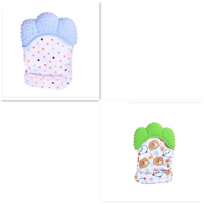 Baby teether baby anti-bite silicone molar gloves children's sound toys - Image 8