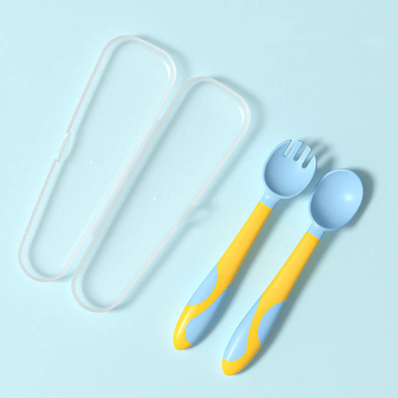 Baby Training Fork Spoon Twist Spoon Children's Tableware Set - Image 8