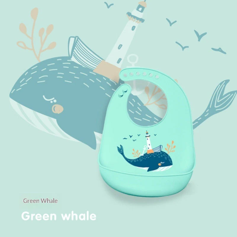 Baby Waterproof And Stain-resistant Food-grade Silicone Bib - Image 16