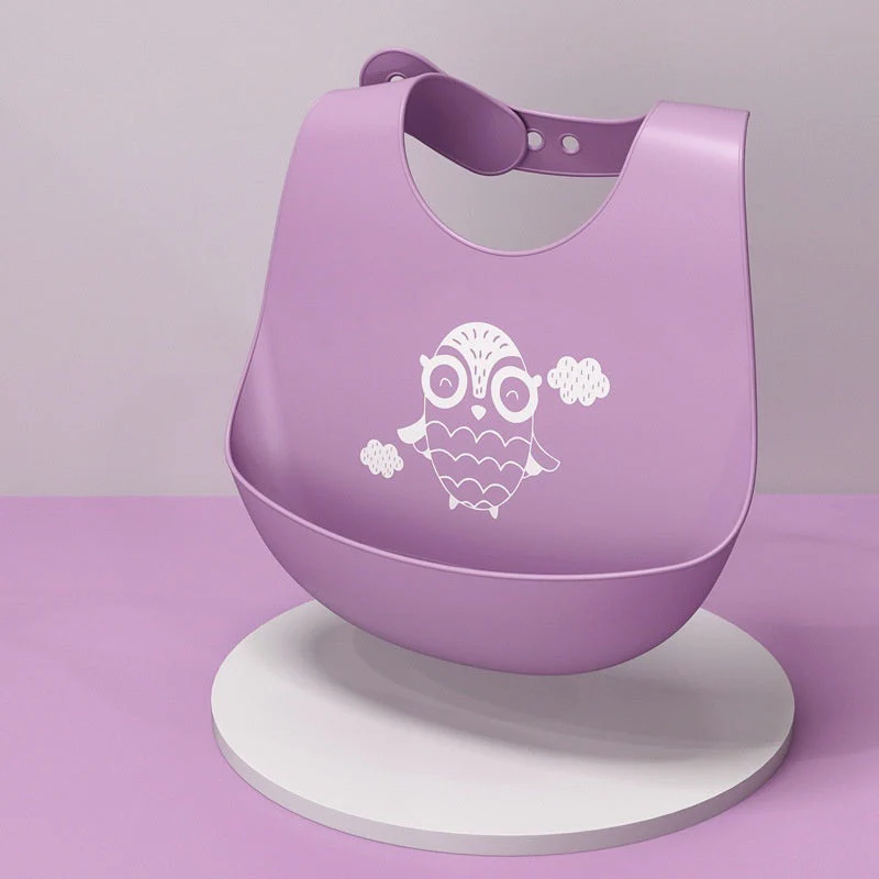 Baby Waterproof And Stain-resistant Food-grade Silicone Bib - Image 35