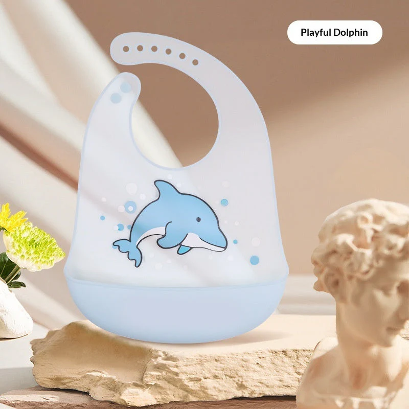 Baby Waterproof And Stain-resistant Food-grade Silicone Bib - Image 38