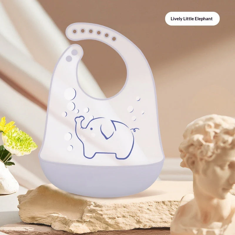 Baby Waterproof And Stain-resistant Food-grade Silicone Bib - Image 39