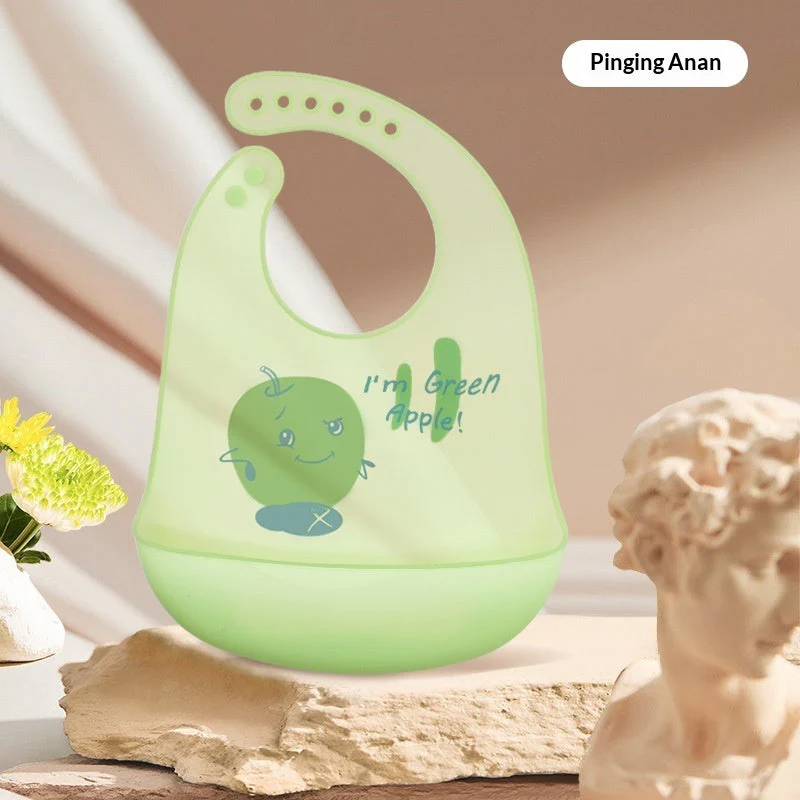Baby Waterproof And Stain-resistant Food-grade Silicone Bib - Image 42