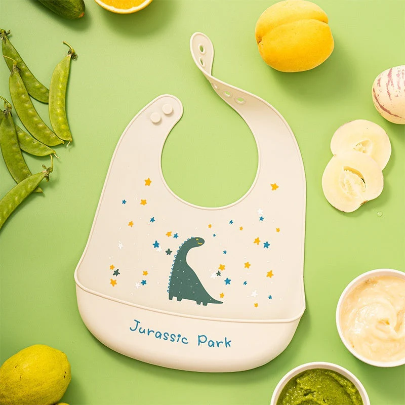 Baby Waterproof And Stain-resistant Food-grade Silicone Bib - Image 7