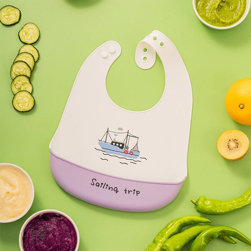 Baby Waterproof And Stain-resistant Food-grade Silicone Bib - Image 9