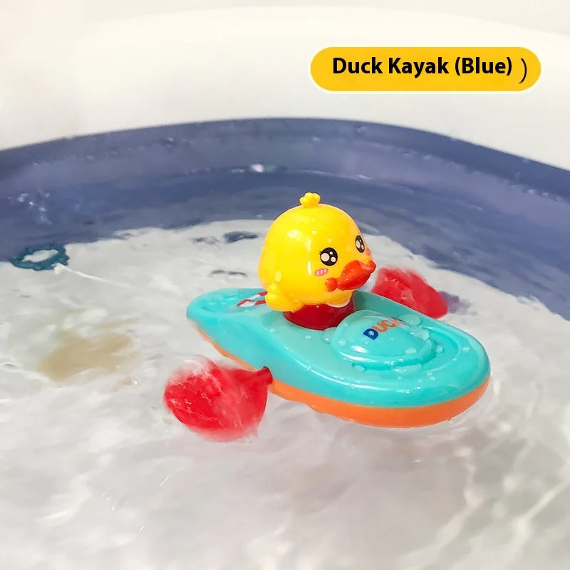 Baby Yellow Duck Playing In The Water Toy Kayaking - Image 7