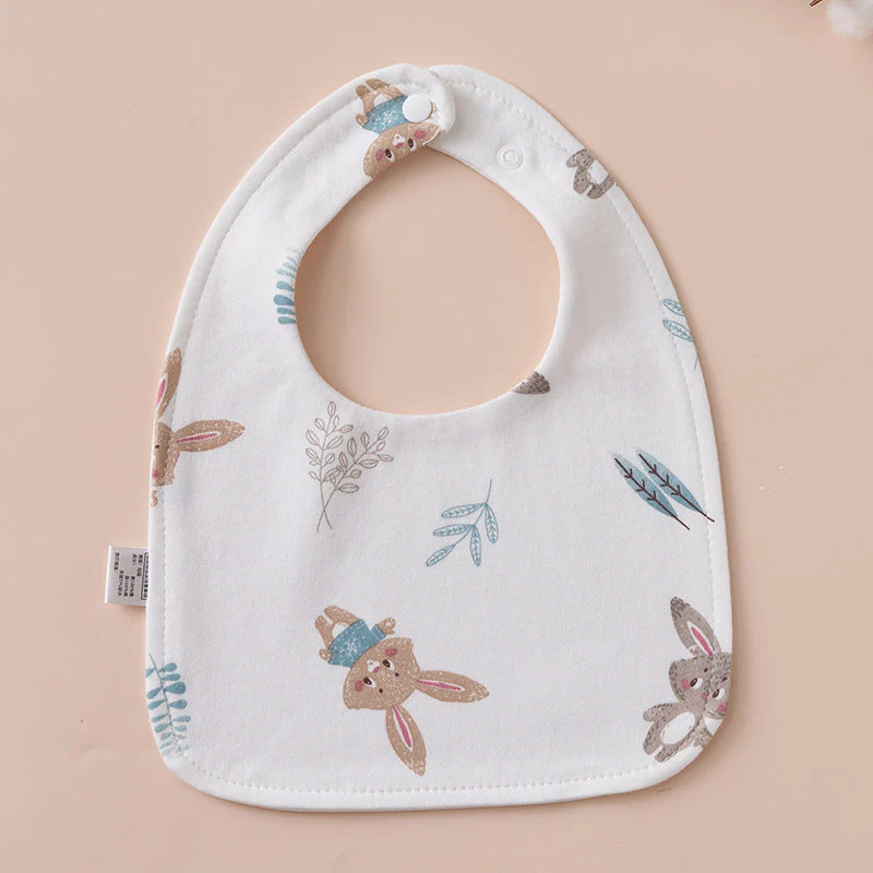 Babys Pure Cotton U-shaped Bib Waterproof Baby Bib - Image 17
