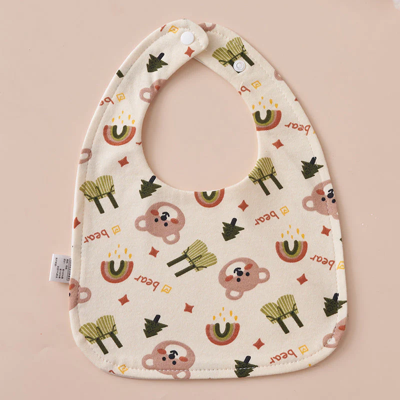 Babys Pure Cotton U-shaped Bib Waterproof Baby Bib - Image 21