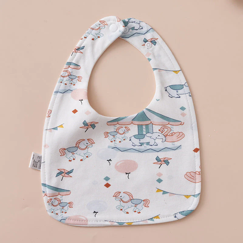 Babys Pure Cotton U-shaped Bib Waterproof Baby Bib - Image 29
