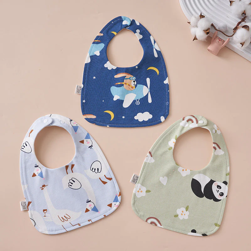 Babys Pure Cotton U-shaped Bib Waterproof Baby Bib - Image 4