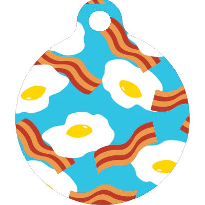 Bacon and Eggs HD Dog ID Tag - Image 3