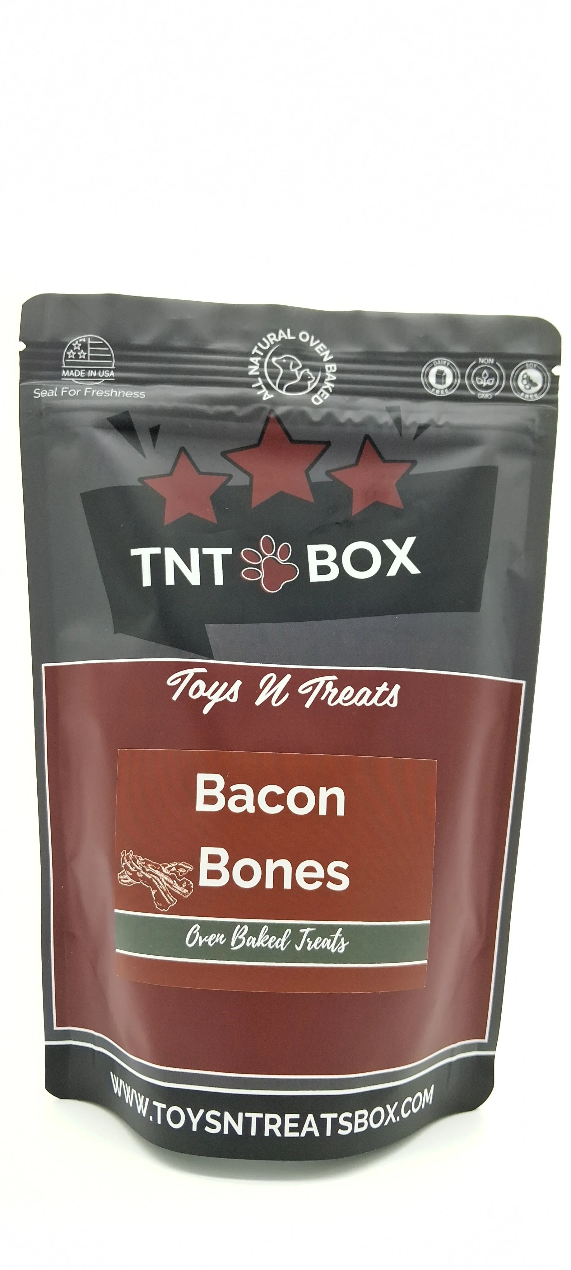 Bacon Bones Dog Treats - All Natural Oven Baked - Image 4