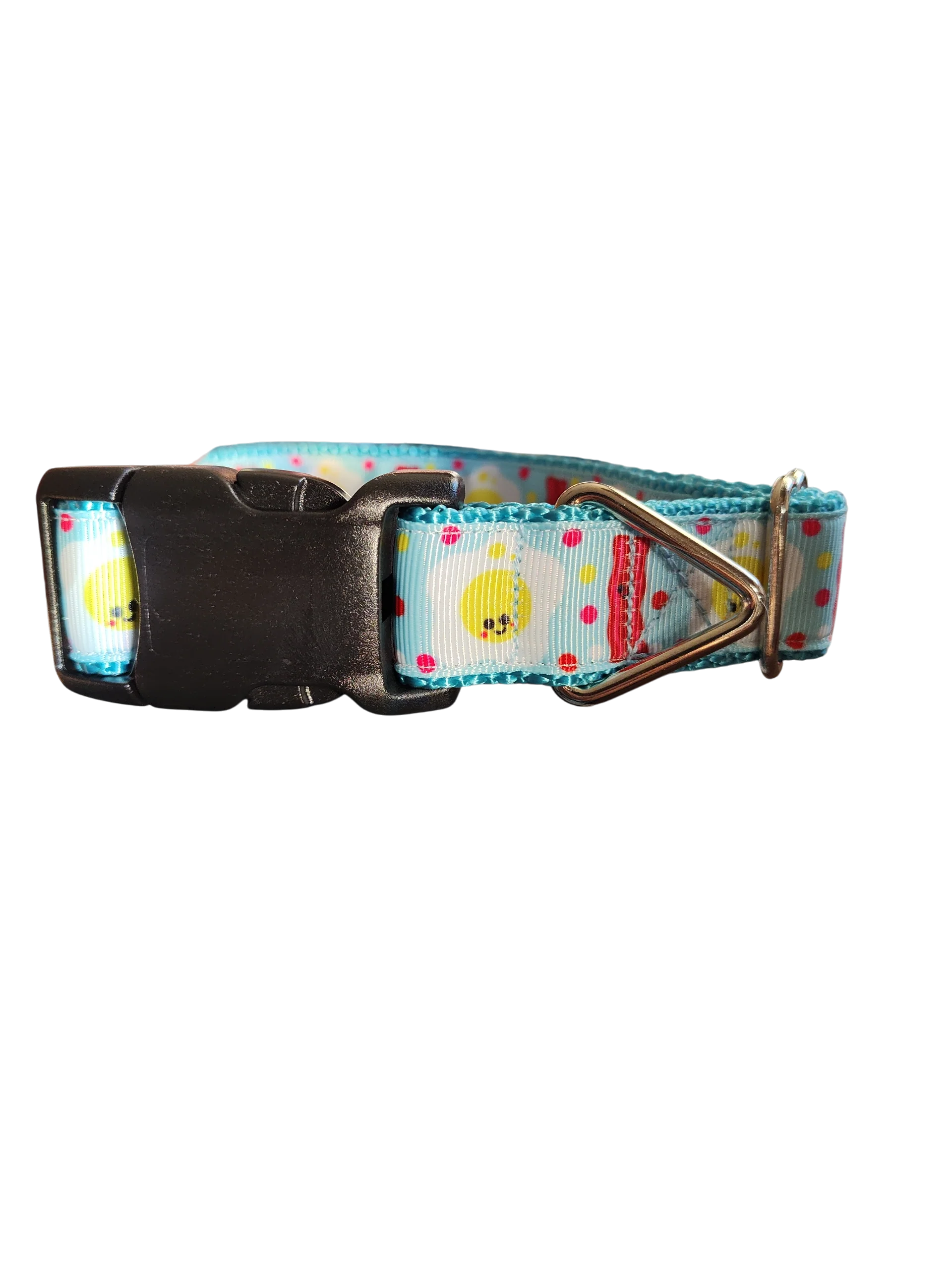 Bacon & Eggs Nylon Dog Collar - Image 2