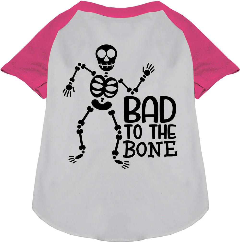 Bad to the Bone Pet Raglan Shirt - Image 4