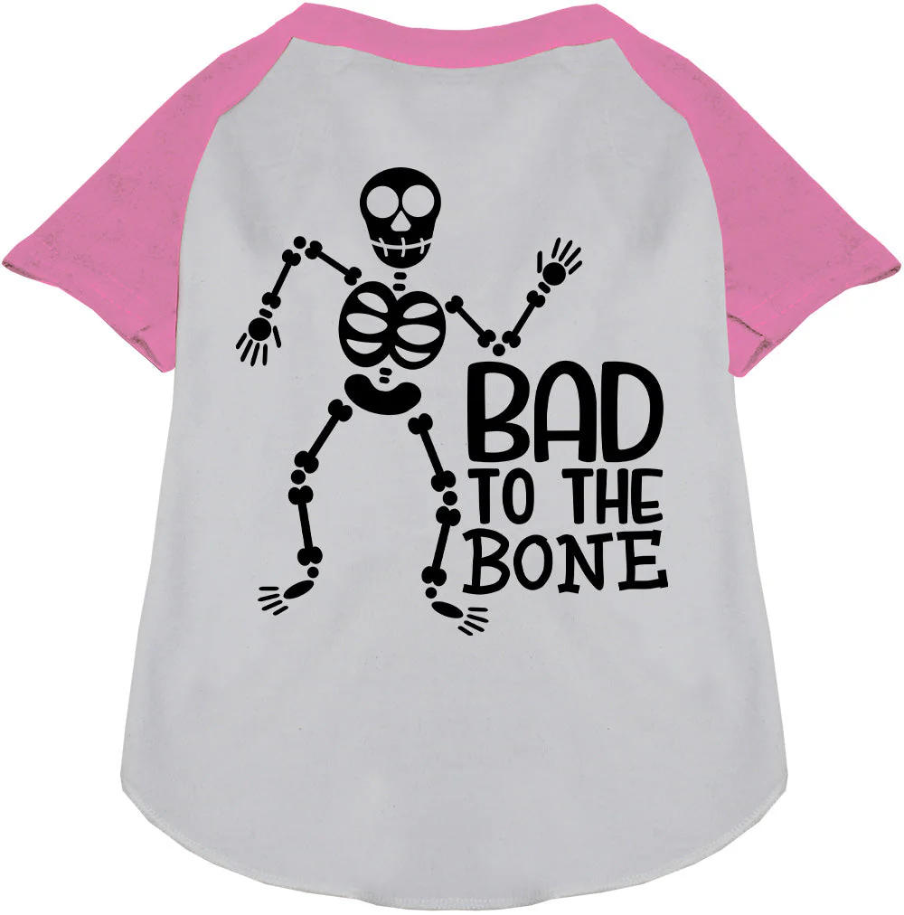 Bad to the Bone Pet Raglan Shirt - Image 5