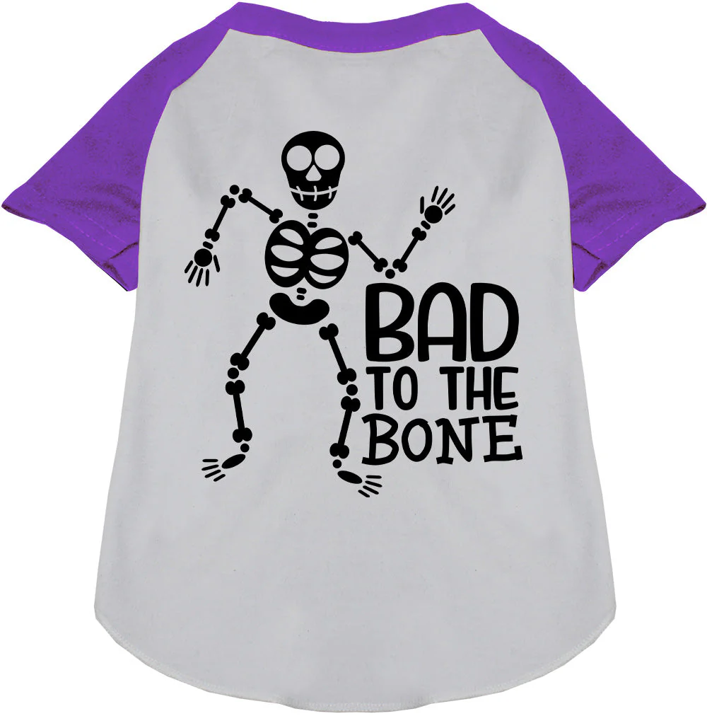 Bad to the Bone Pet Raglan Shirt - Image 6