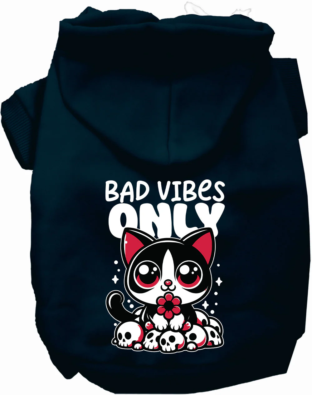 Bad Vibes Only Pet Hoodie - Image 10
