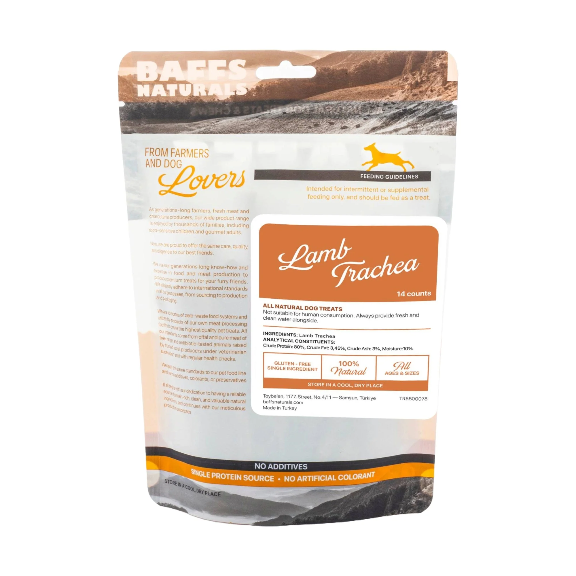 BAFFS NATURALS All-Natural Premium Lamb Trachea Dog Chews – 2 Pack (10 Chews Each) - Image 5