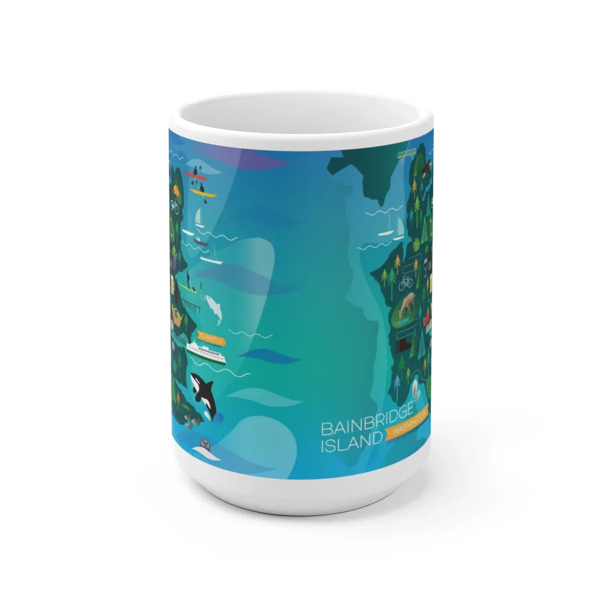 BAINBRIDGE ISLAND 11 OZ OR 15 OZ CERAMIC MUG - Image 2