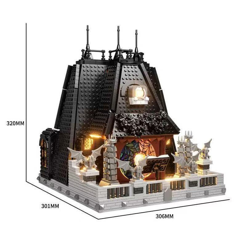 Baka 33214 Black Wednesday Small Black House Building Street View Model Building Blocks Children's Puzzle Toys Storage - Image 4