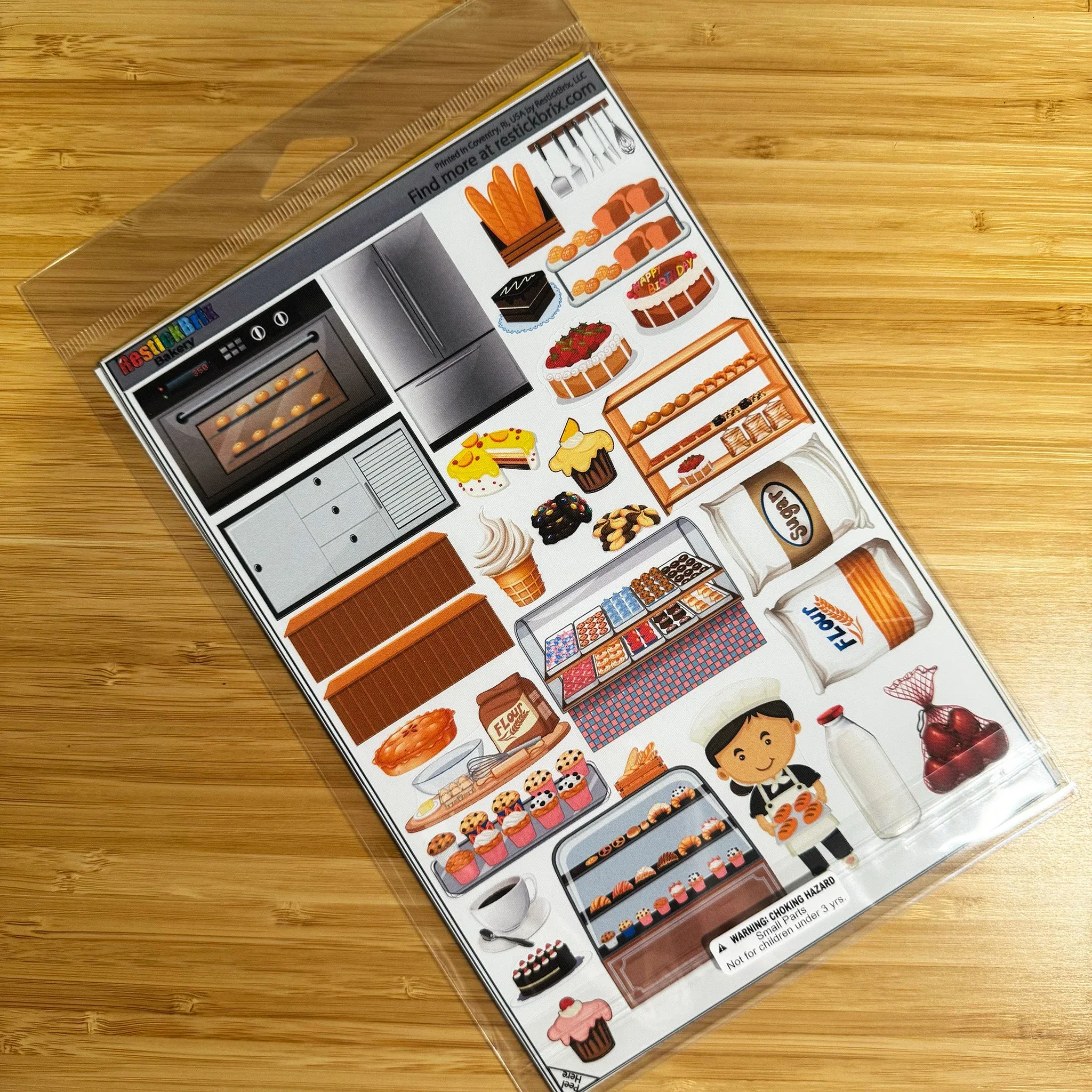 Bakery: Reusable Decals for Customizing Magnetic Tiles, Plastic Bricks, and more - Image 3