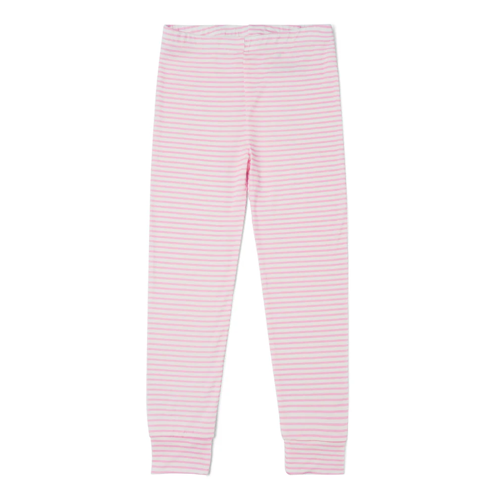Ballet Stripe Bamboo Toddler Pajama Set - Image 3