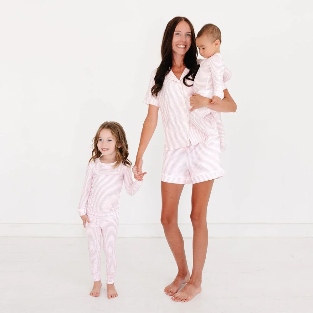 Ballet Stripe Bamboo Toddler Pajama Set - Image 7