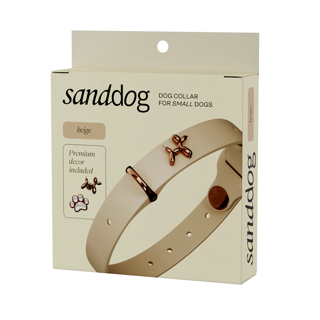Ballon Beige Dog Collar | Premium Collar | SANDDOG - Image 4