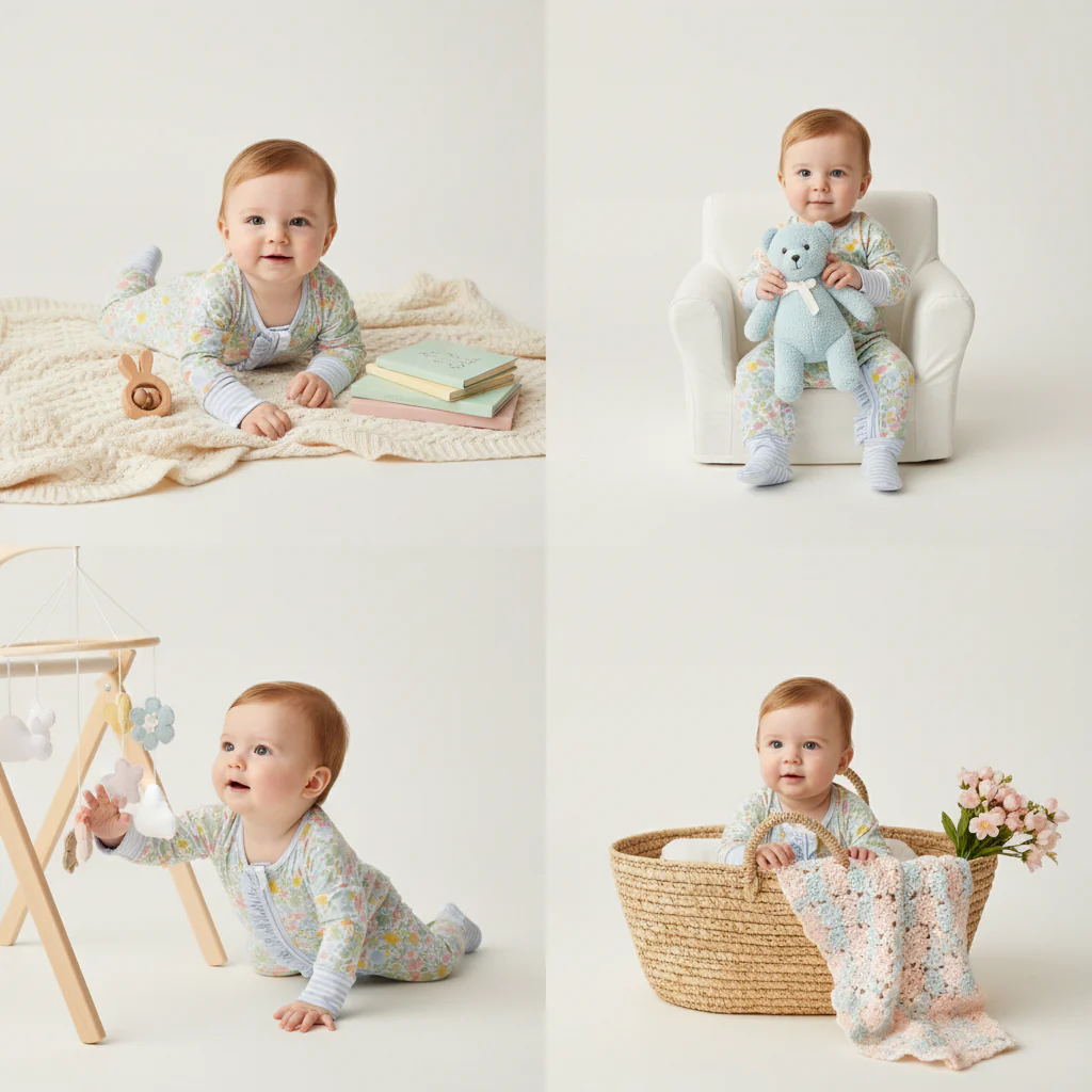 Bamboo blossom ruffle zippie - Image 3
