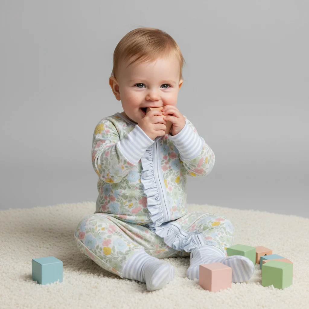 Bamboo blossom ruffle zippie - Image 4