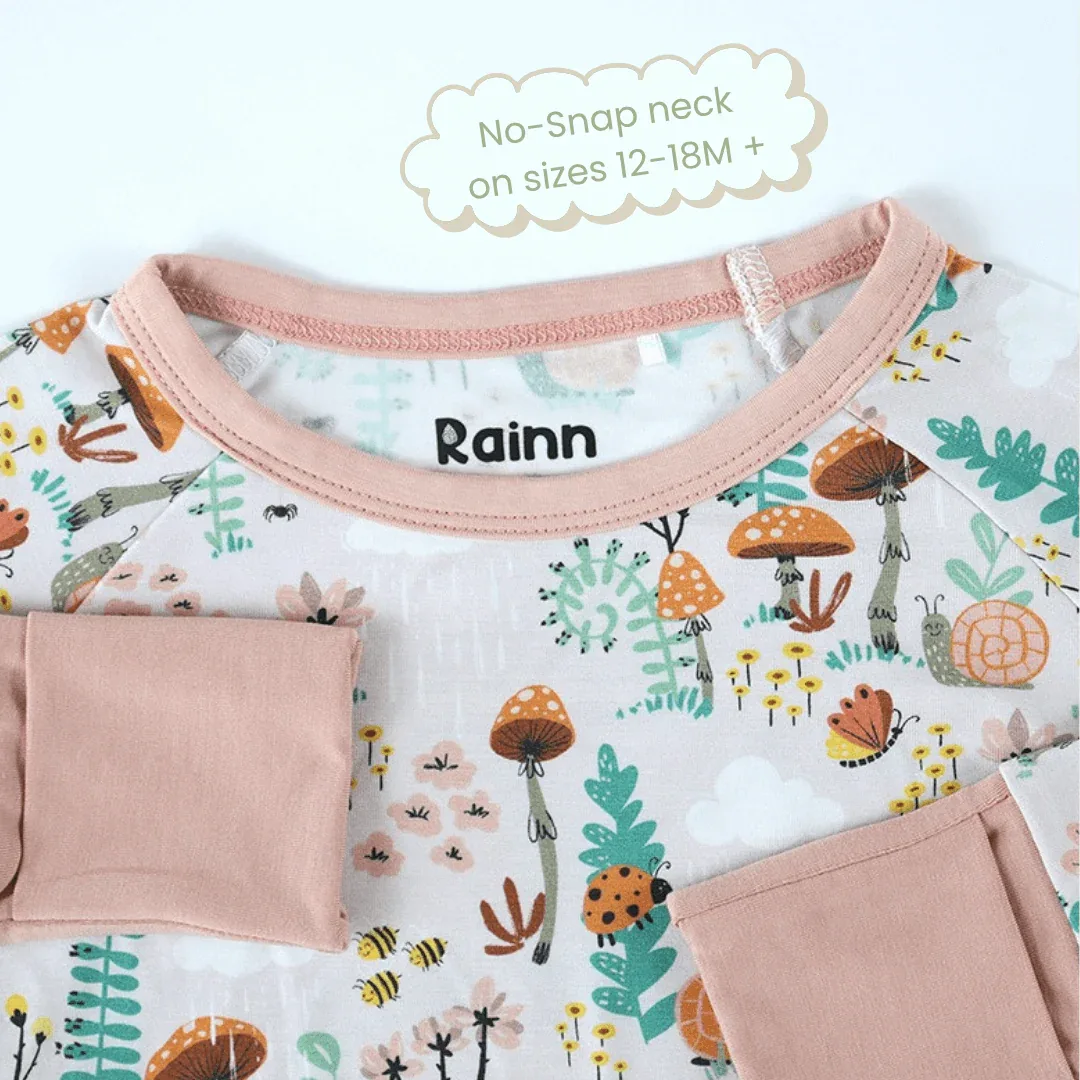 Bamboo Crescent Zipp Jammies - Fern - Image 4