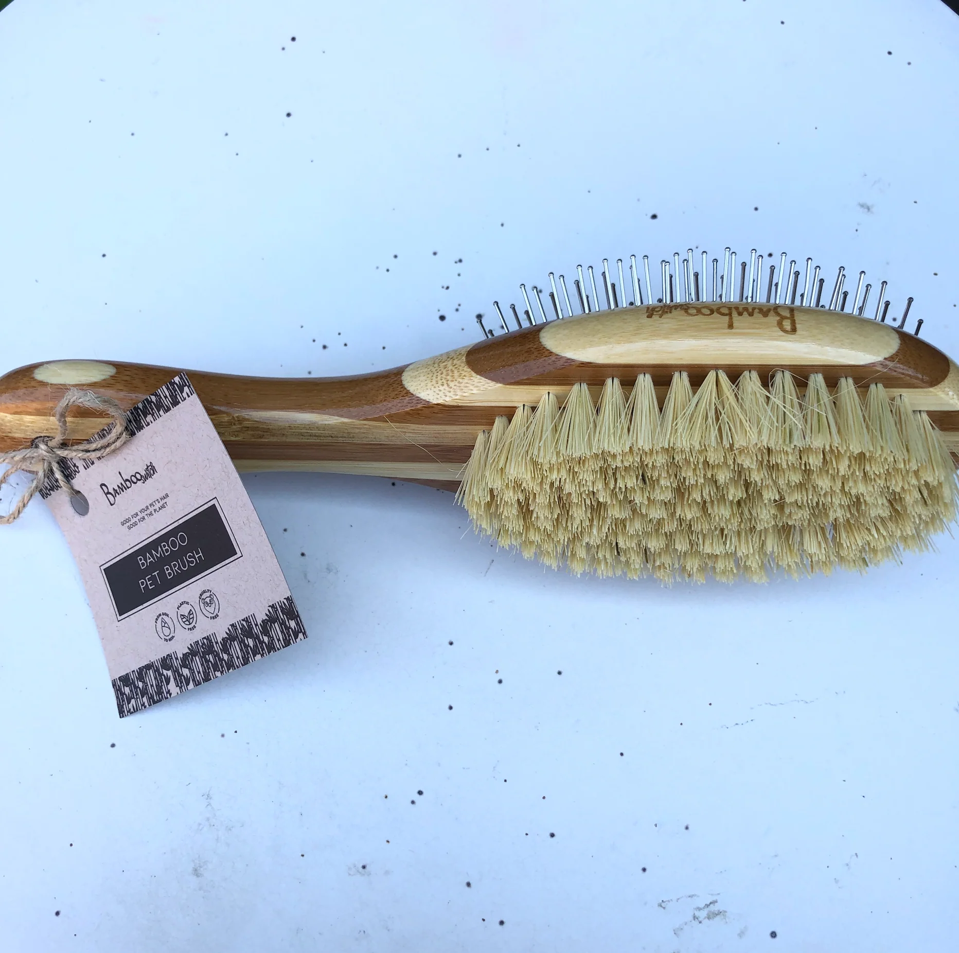 Bamboo Dog & Pet Grooming Brush | Pet Bestseller - Image 2