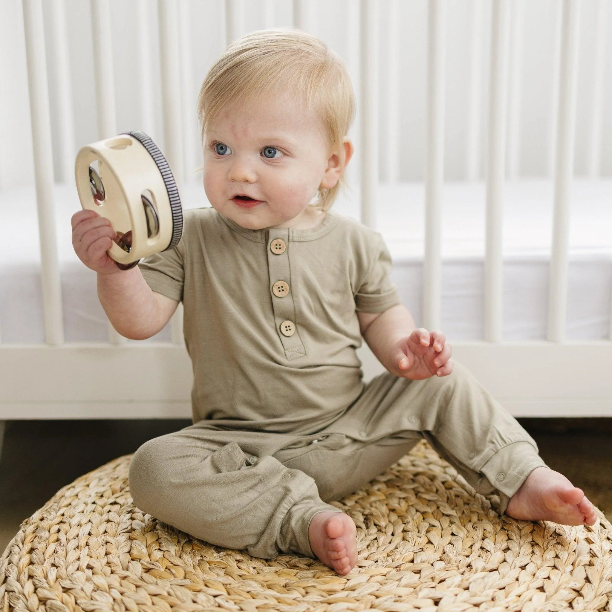 Bamboo Henley Romper - Image 7
